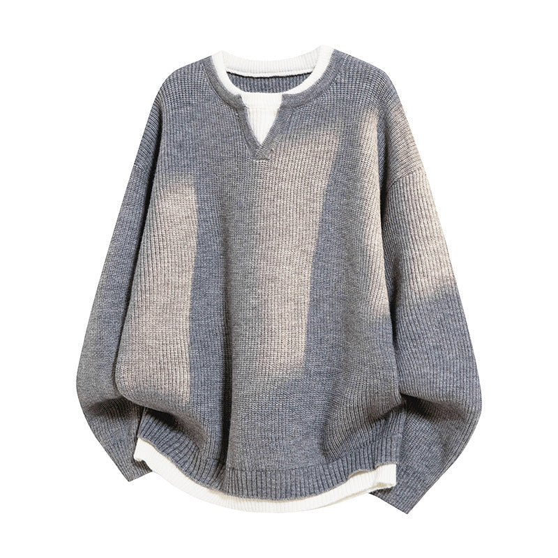 Violet | Women's Elegant Casual V-Neck Relaxed-Fit Jumper for Winter