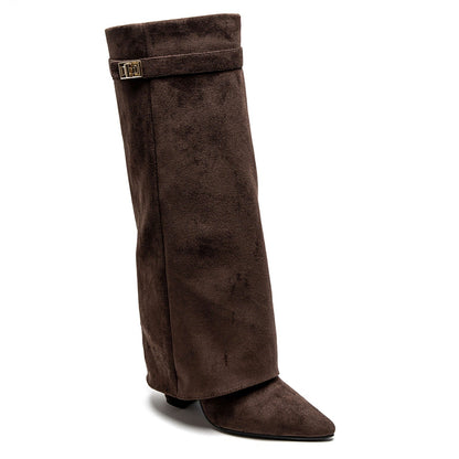 Penny | Women's Elegant PU Leather Block Heel Boots