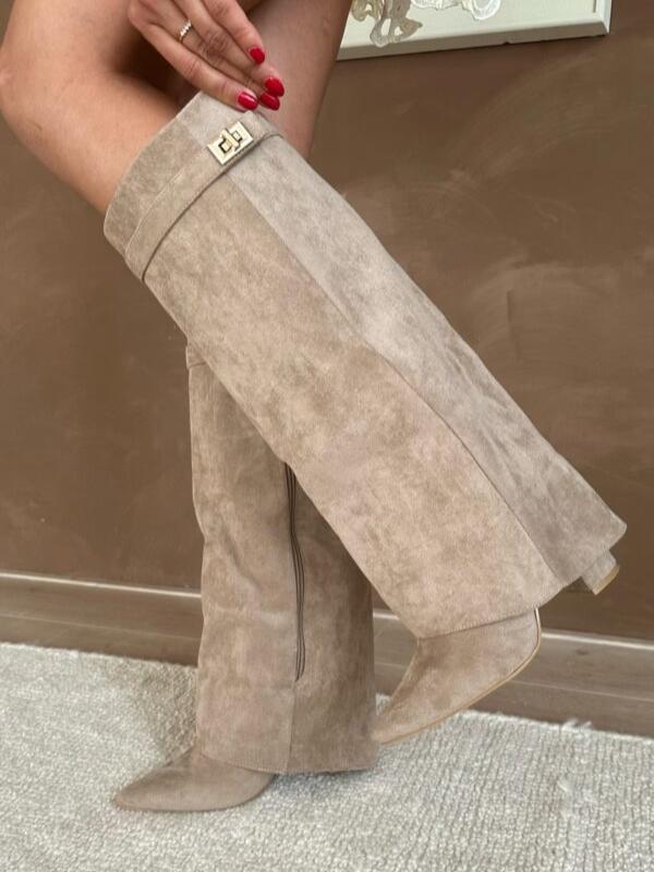 Penny | Women's Elegant PU Leather Block Heel Boots