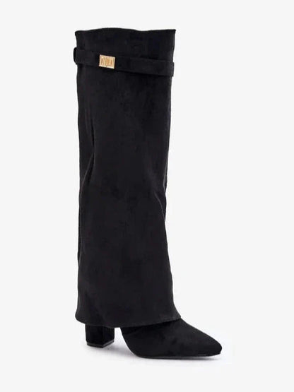 Penny | Women's Elegant PU Leather Block Heel Boots