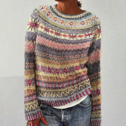 Millie | Women's Cosy Fair Isle Knit Pullover Jumper for Winter