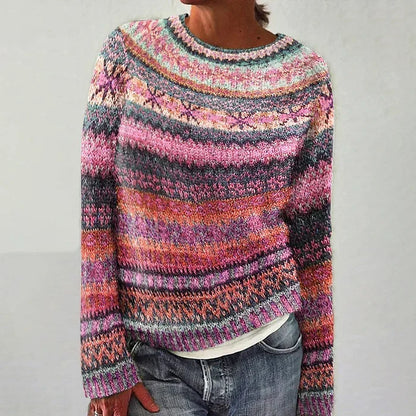 Millie | Women's Cosy Fair Isle Knit Pullover Jumper for Winter
