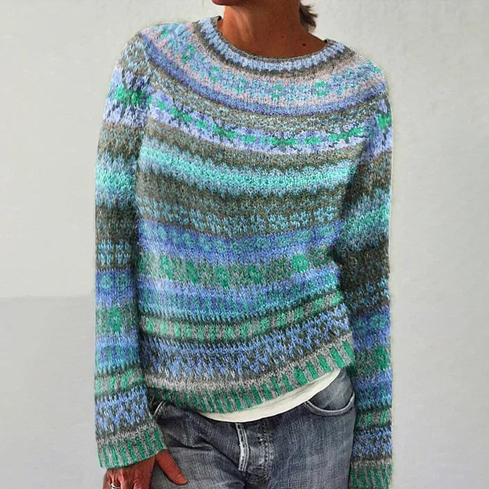 Millie | Women's Cosy Fair Isle Knit Pullover Jumper for Winter