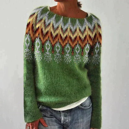 Millie | Women's Cosy Fair Isle Knit Pullover Jumper for Winter