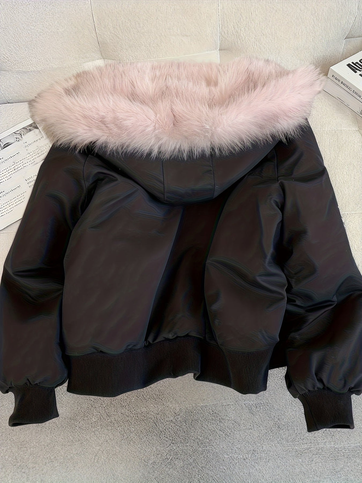 Verity | Women's Chic Faux Fur Bomber Jacket