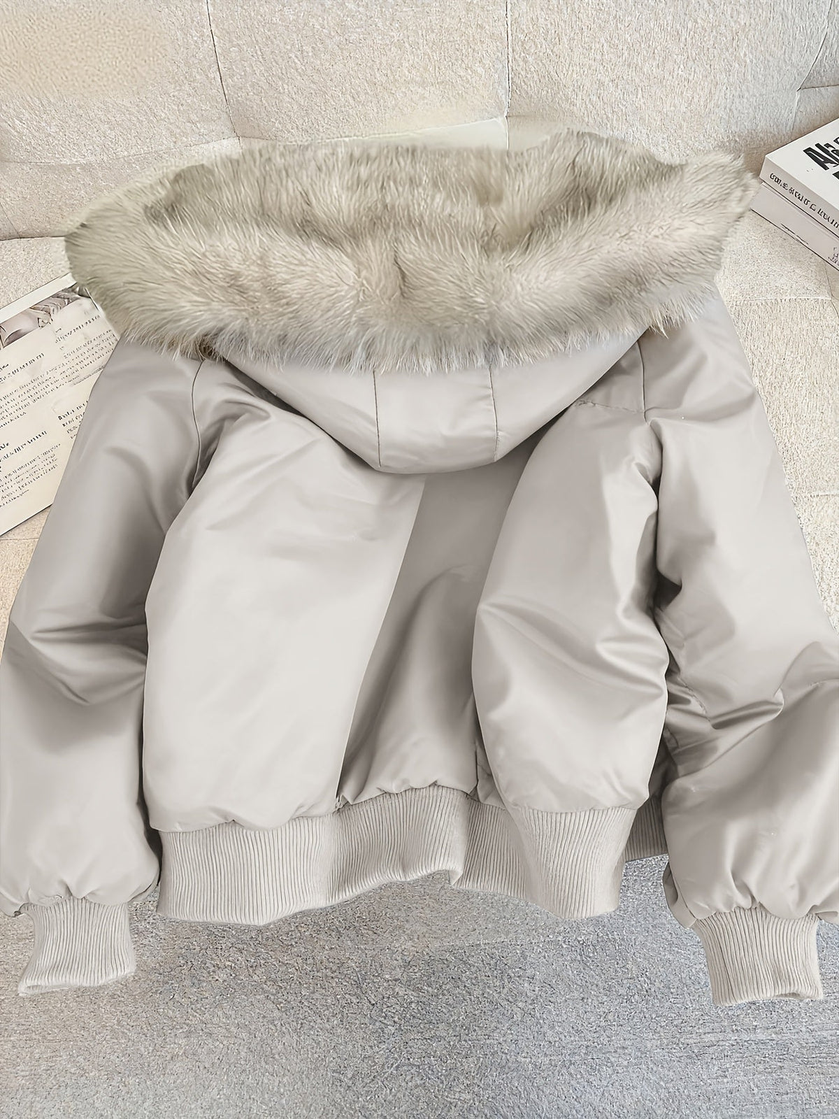 Verity | Women's Chic Faux Fur Bomber Jacket