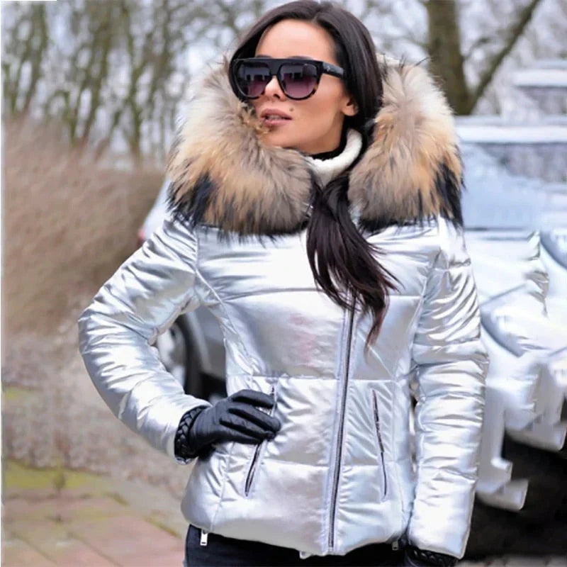 Erin | Women's Cosy Faux Fur Hooded Puffer Jacket for Winter