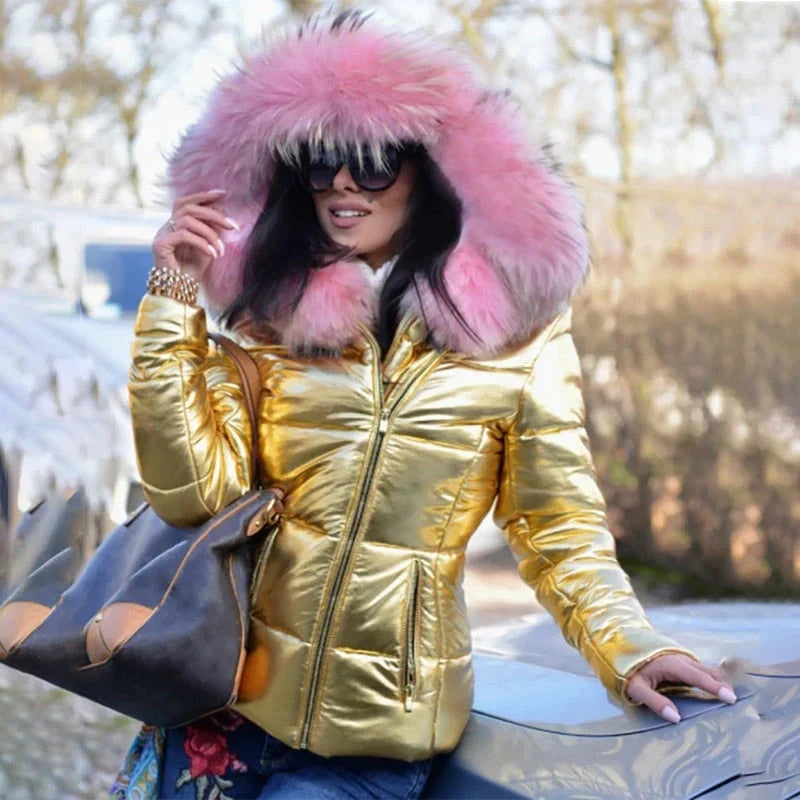 Erin | Women's Cosy Faux Fur Hooded Puffer Jacket for Winter