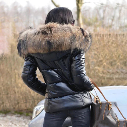 Erin | Women's Cosy Faux Fur Hooded Puffer Jacket for Winter