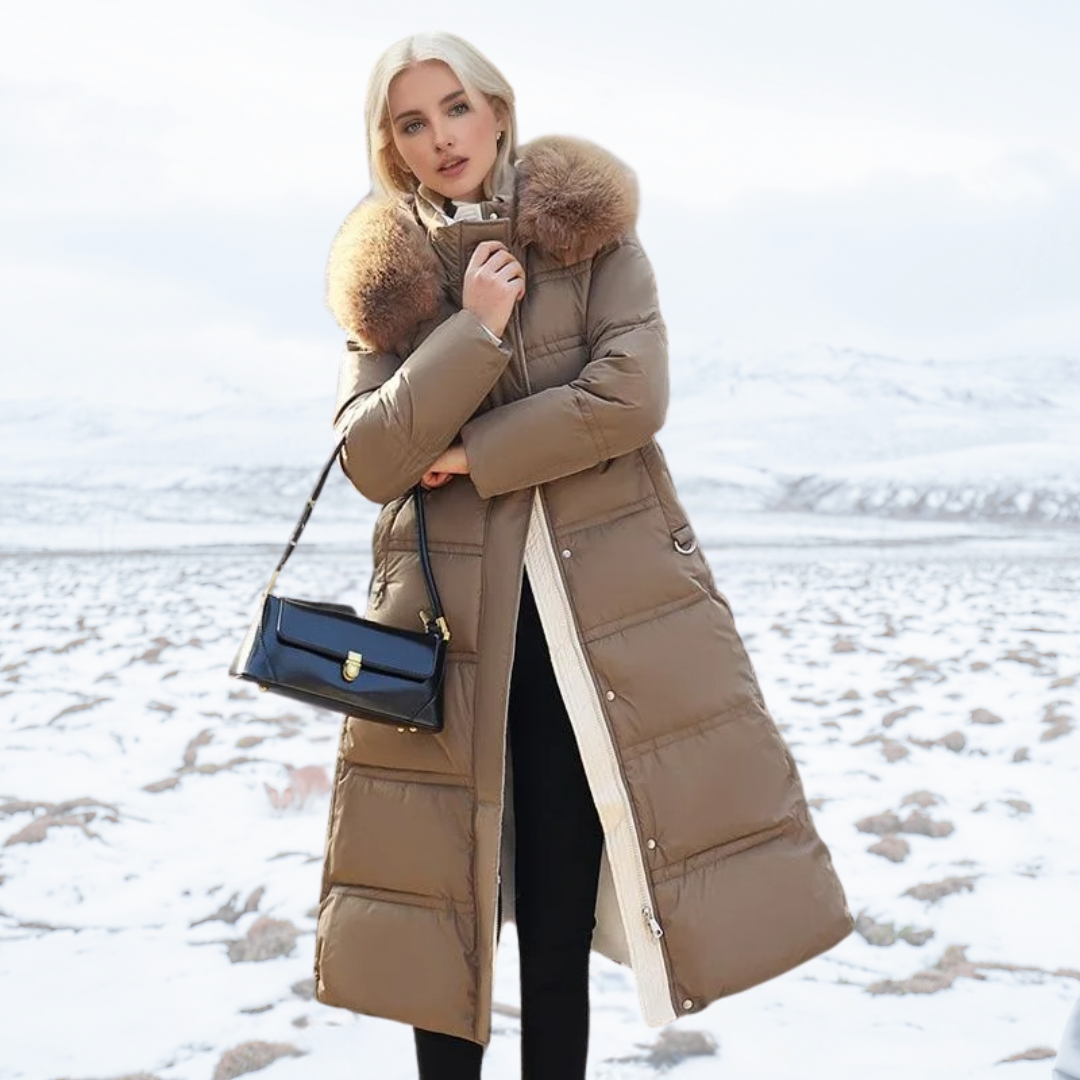 Ava | Women's Luxurious Faux Fur Puffer Coat for Winter