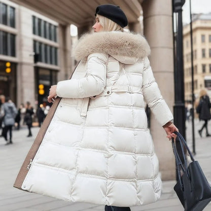 Ava | Women's Luxurious Faux Fur Puffer Coat for Winter