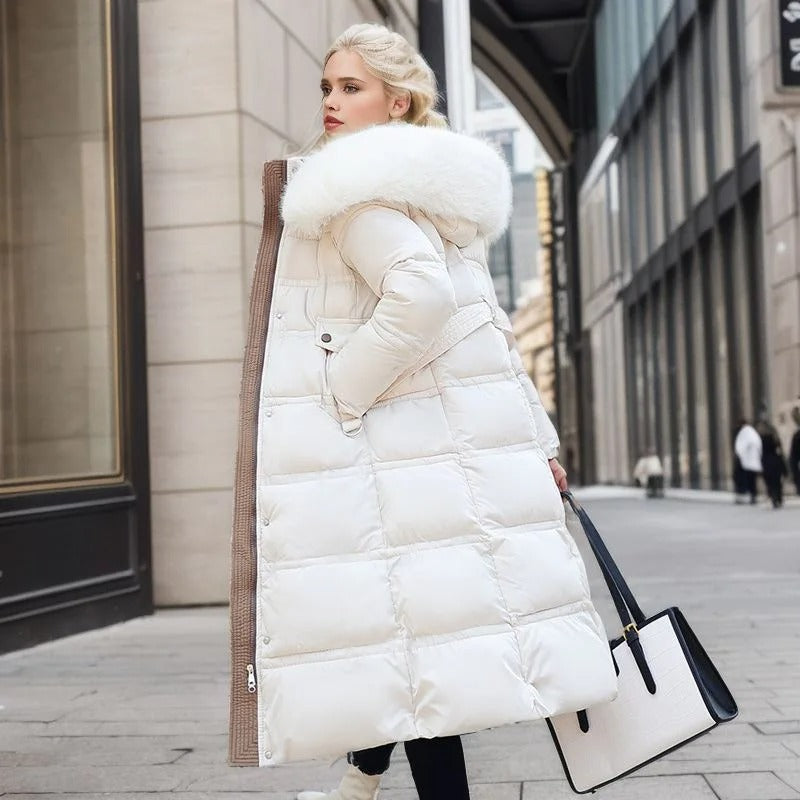 Ava | Women's Luxurious Faux Fur Puffer Coat for Winter