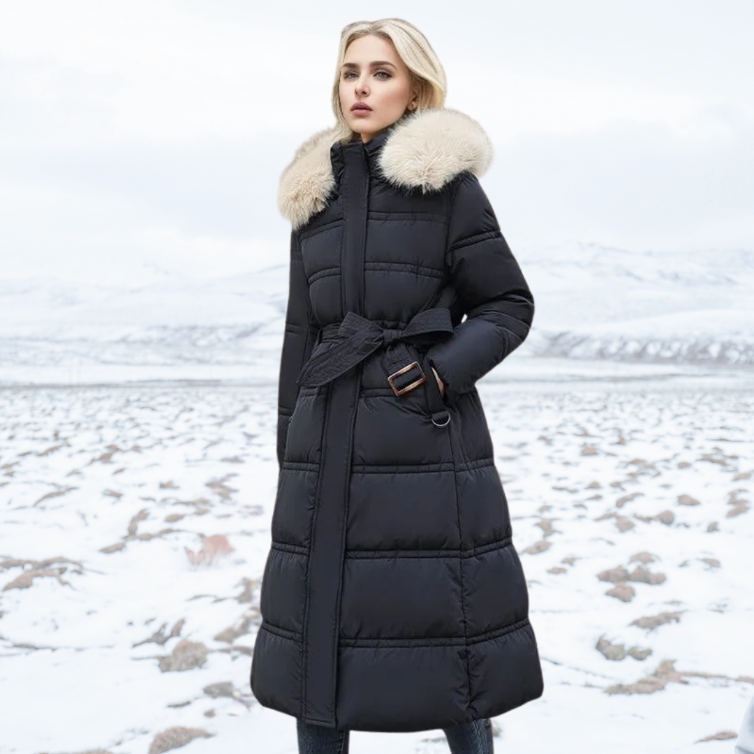 Ava | Women's Luxurious Faux Fur Puffer Coat for Winter