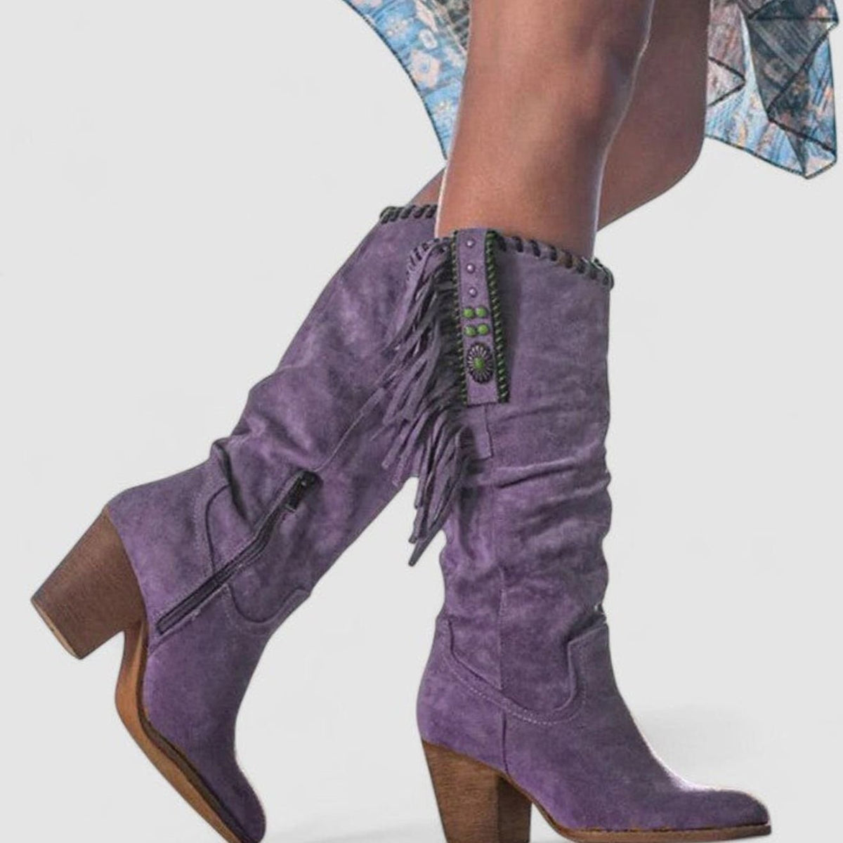 Georgia | Women's Knee-High Suede Western Boots