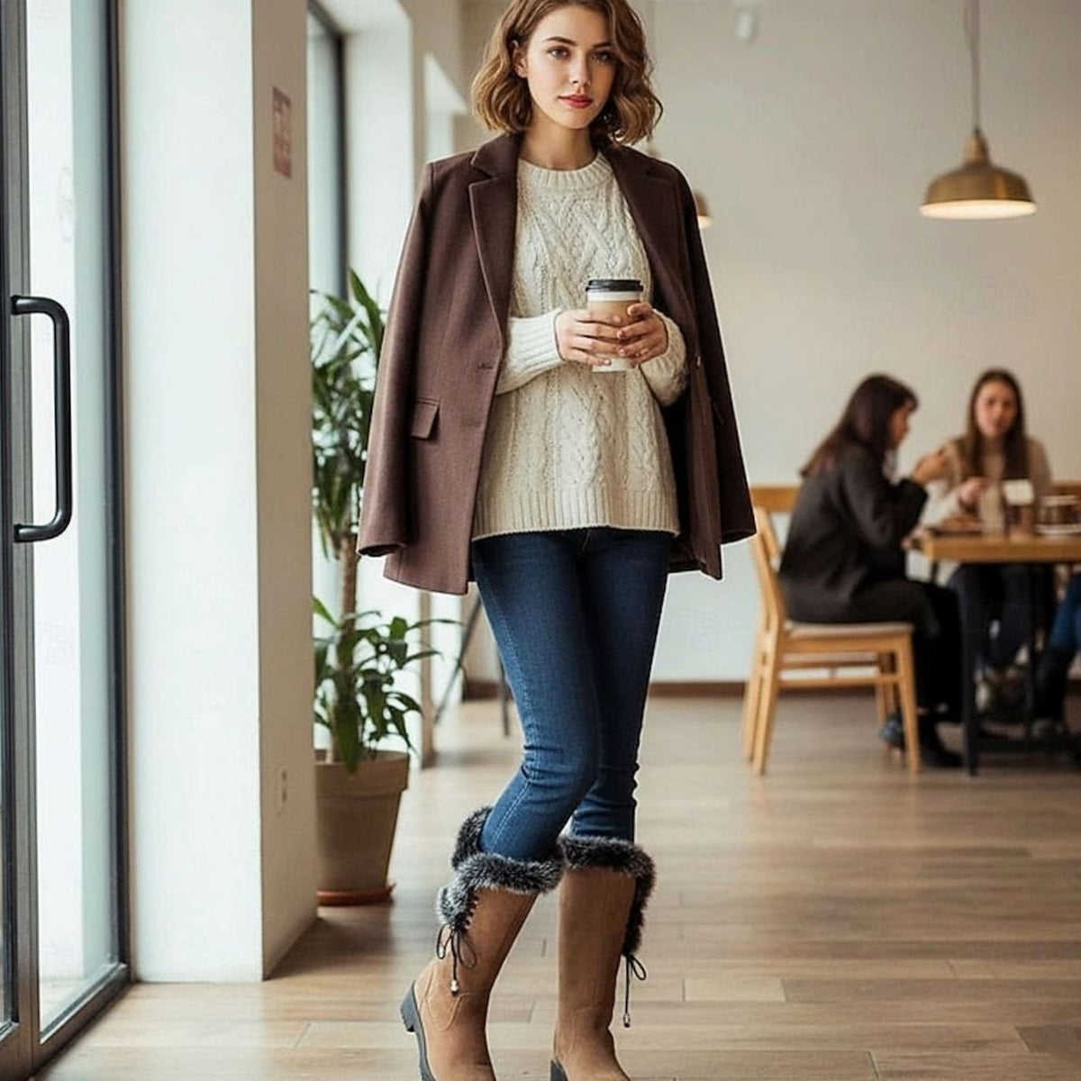 Sophia | Women's Knee-High Snow Boots