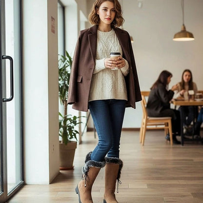 Sophia | Women's Knee-High Snow Boots