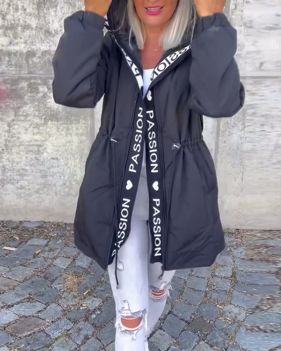 Esme | Women's Mid-Length Relaxed-Fit Hooded Coat for Winter