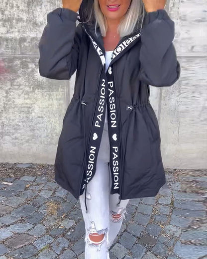 Esme | Women's Mid-Length Relaxed-Fit Hooded Coat for Winter