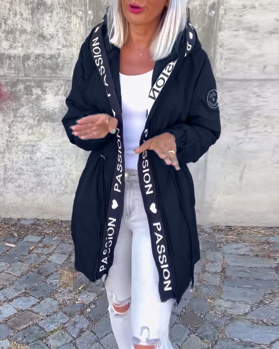 Esme | Women's Mid-Length Relaxed-Fit Hooded Coat for Winter