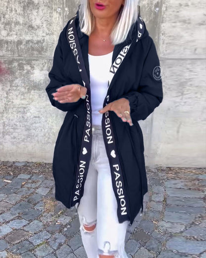 Esme | Women's Mid-Length Relaxed-Fit Hooded Coat for Winter