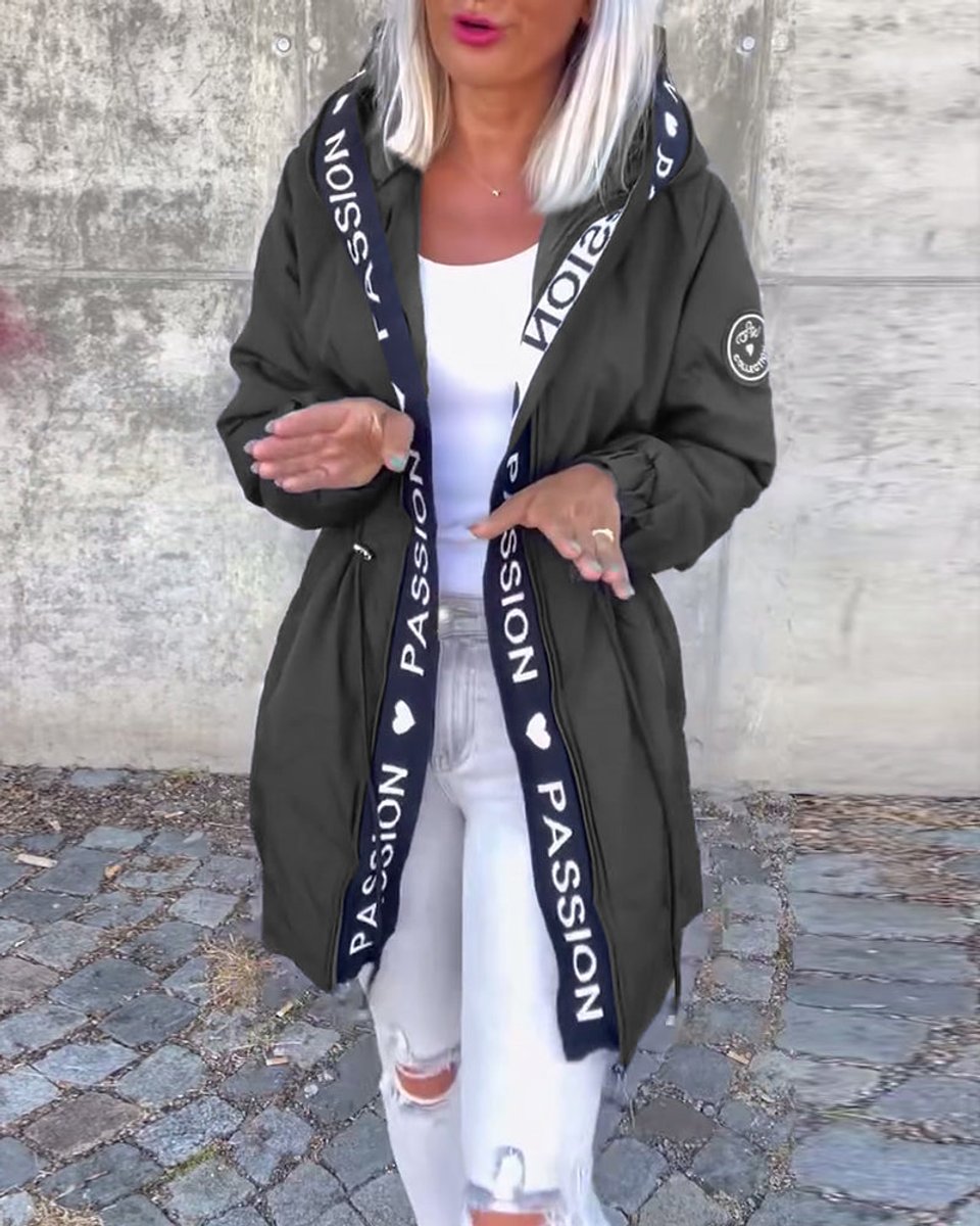 Esme | Women's Mid-Length Relaxed-Fit Hooded Coat for Winter