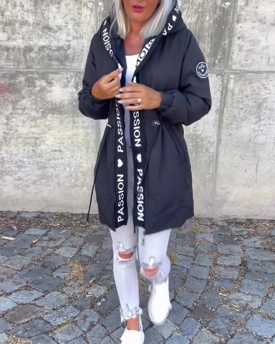 Esme | Women's Mid-Length Relaxed-Fit Hooded Coat for Winter