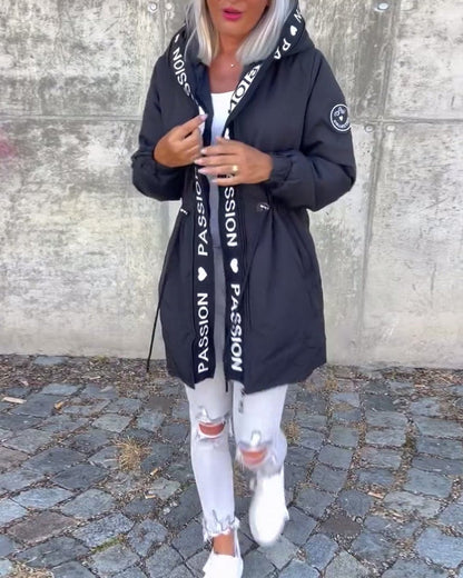 Esme | Women's Mid-Length Relaxed-Fit Hooded Coat for Winter