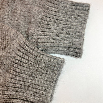 Millie | Women's Cosy Hooded Open-Front Letter-Knit Cardigan for Winter