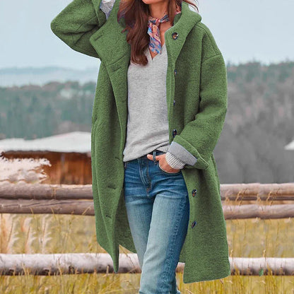 Erin | Women's Classic Wool-Blend Hooded Coat for Winter