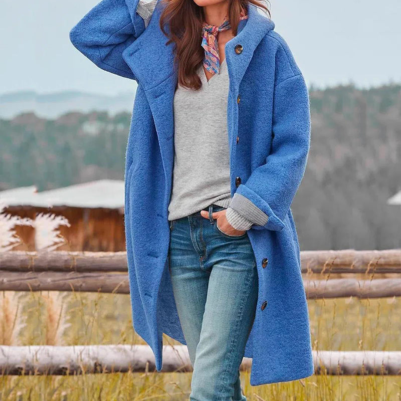 Erin | Women's Classic Wool-Blend Hooded Coat for Winter