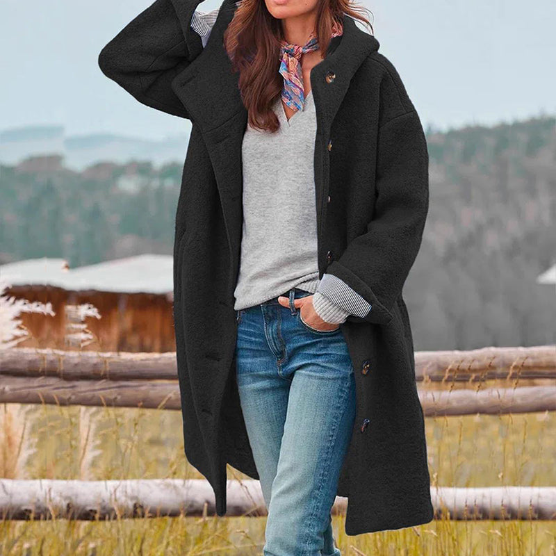 Erin | Women's Classic Wool-Blend Hooded Coat for Winter