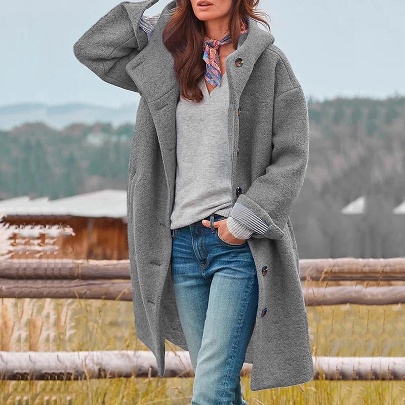 Erin | Women's Classic Wool-Blend Hooded Coat for Winter