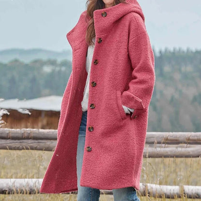 Erin | Women's Classic Wool-Blend Hooded Coat for Winter