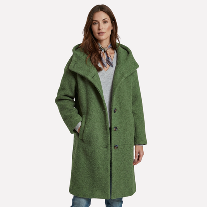 Erin | Women's Classic Wool-Blend Hooded Coat for Winter