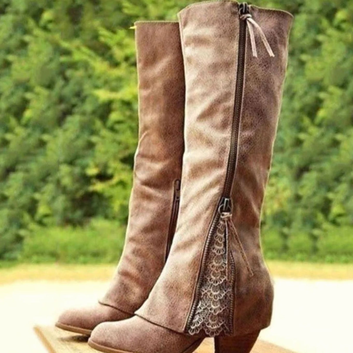 Edith | Women's Knee-High Block-Heel Boots