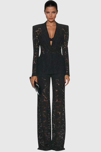 Esme | Women's Elegant Lace Pantsuit