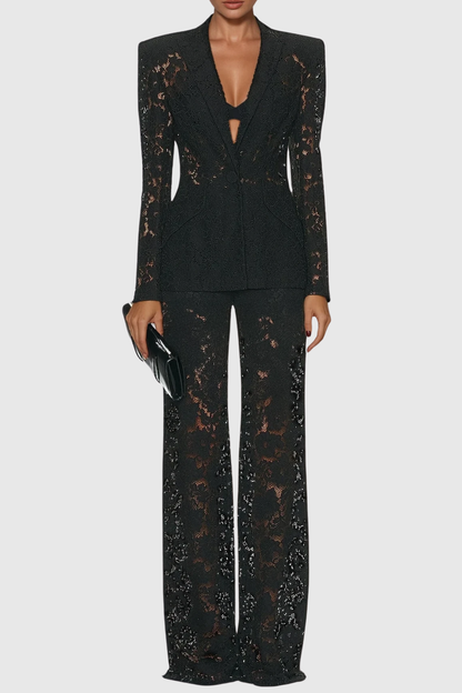 Esme | Women's Elegant Lace Pantsuit