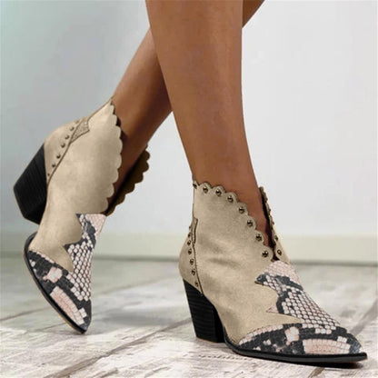 Eleanor | Women's Stylish Lace-Up Cowboy Boots