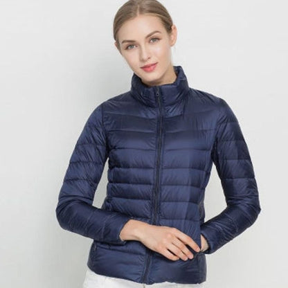Isla | Women's Lightweight Slim-Fit Winter Puffer Coat with Stand Collar