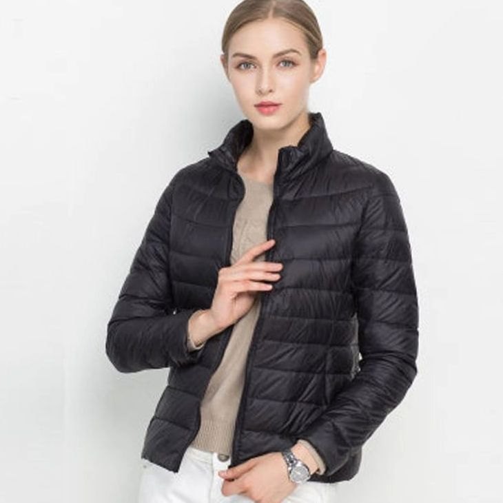 Isla | Women's Lightweight Slim-Fit Winter Puffer Coat with Stand Collar