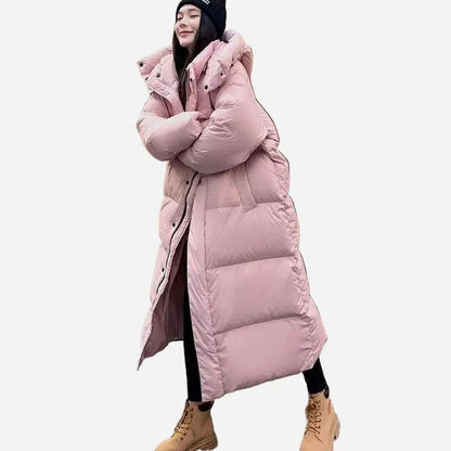 Elsie | Women's Long Hooded Quilted Oversized Puffer Coat for Winter