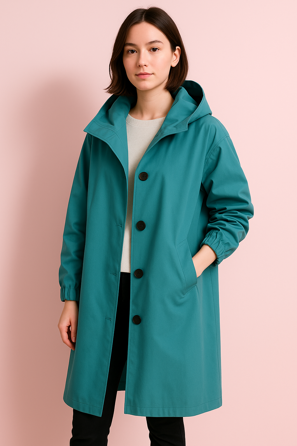 Leah | Women's Ranya Autumn Edition Long Hooded Trench Coat