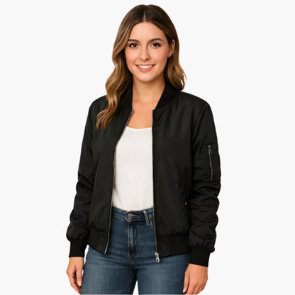 Katie | Women's Stylish Long Sleeve Bomber Jacket