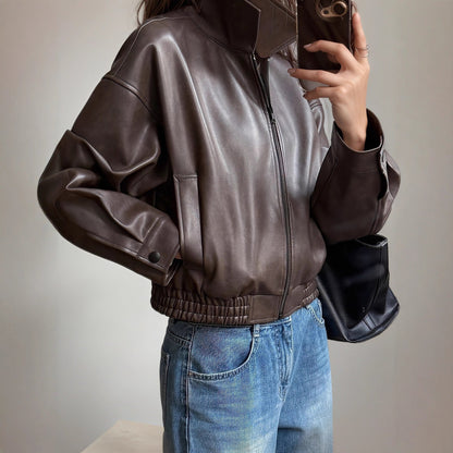 Niamh | Women's Classic Long-Sleeve Leather Jacket