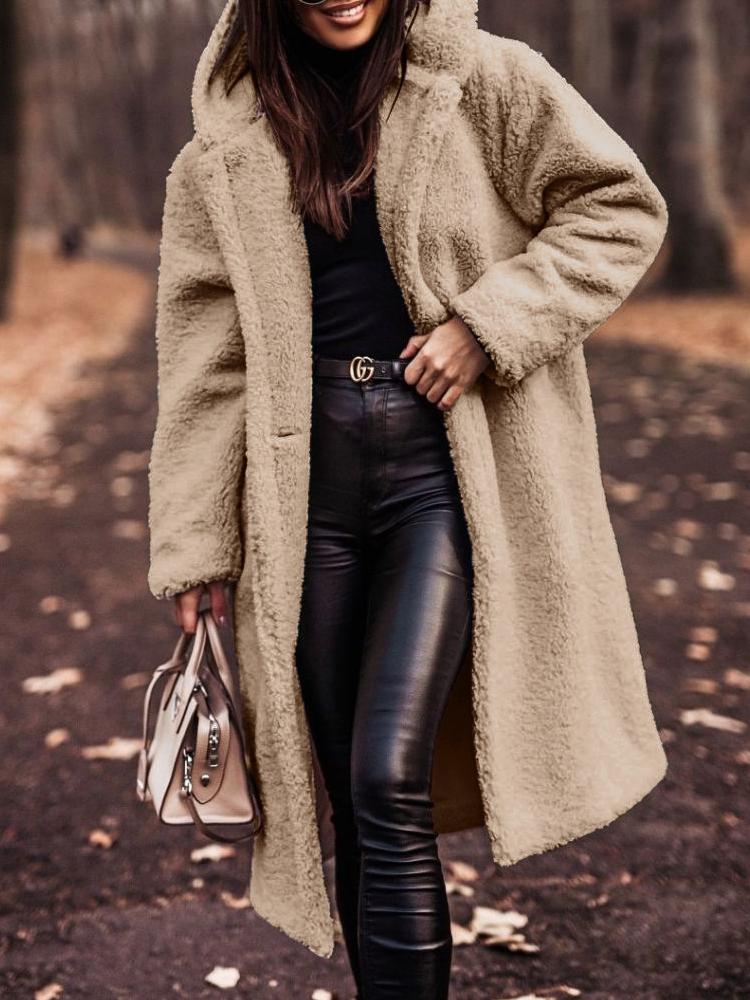 Nancy | Women's Cosy Long Teddy Coat for Winter