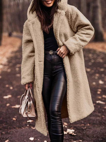 Nancy | Women's Cosy Long Teddy Coat for Winter