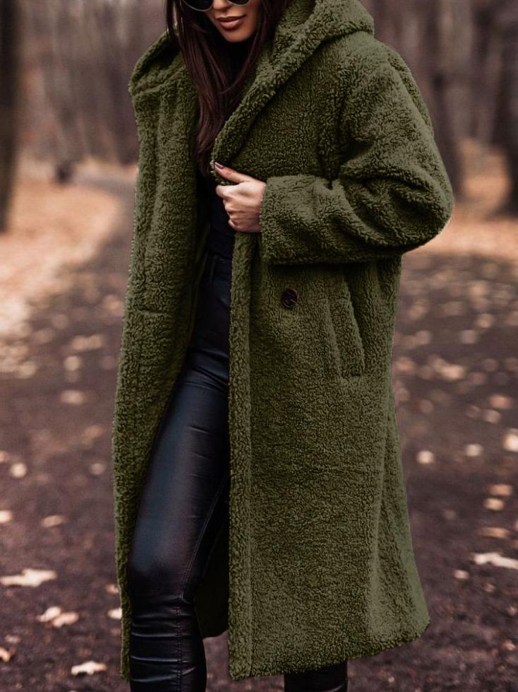 Nancy | Women's Cosy Long Teddy Coat for Winter