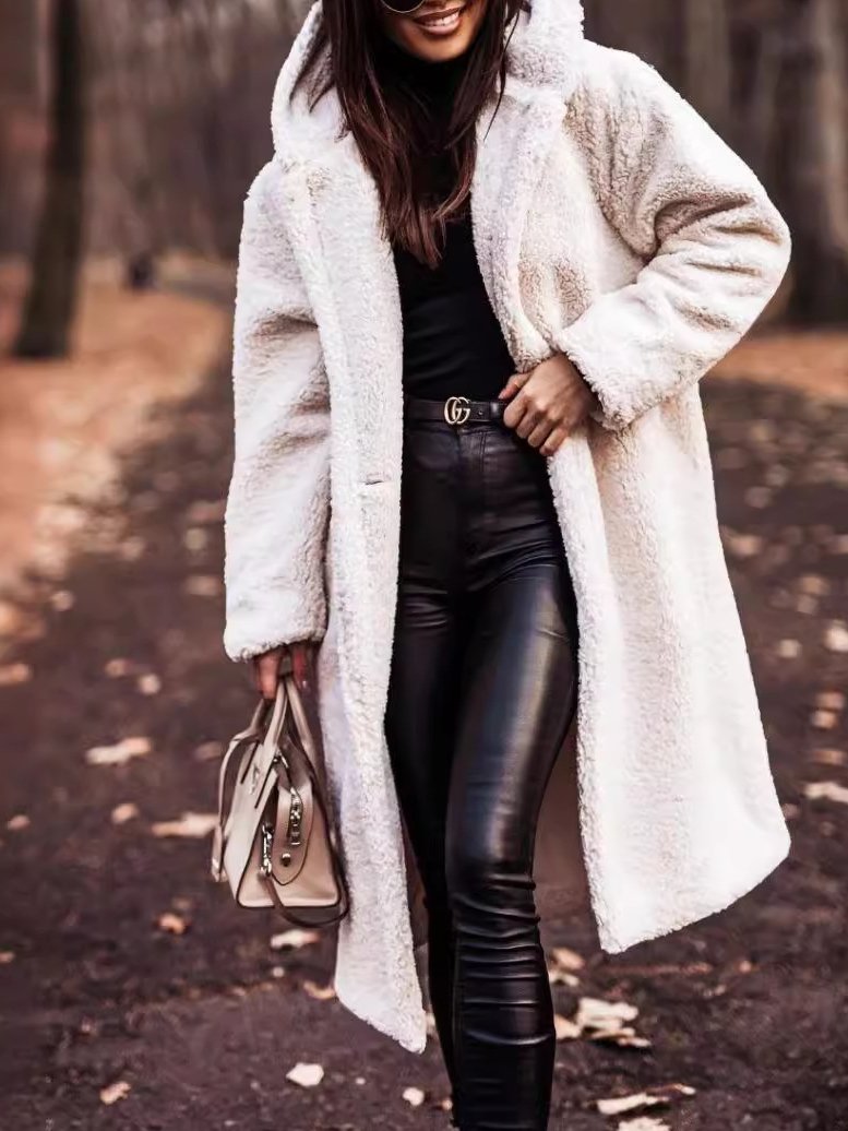 Nancy | Women's Cosy Long Teddy Coat for Winter