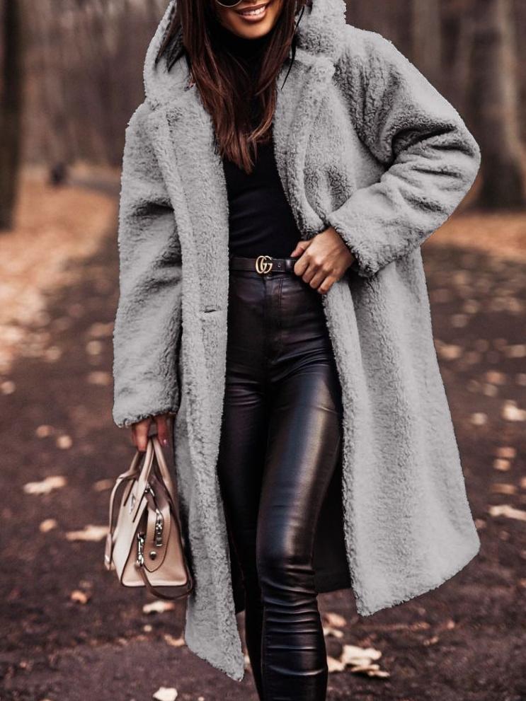 Nancy | Women's Cosy Long Teddy Coat for Winter