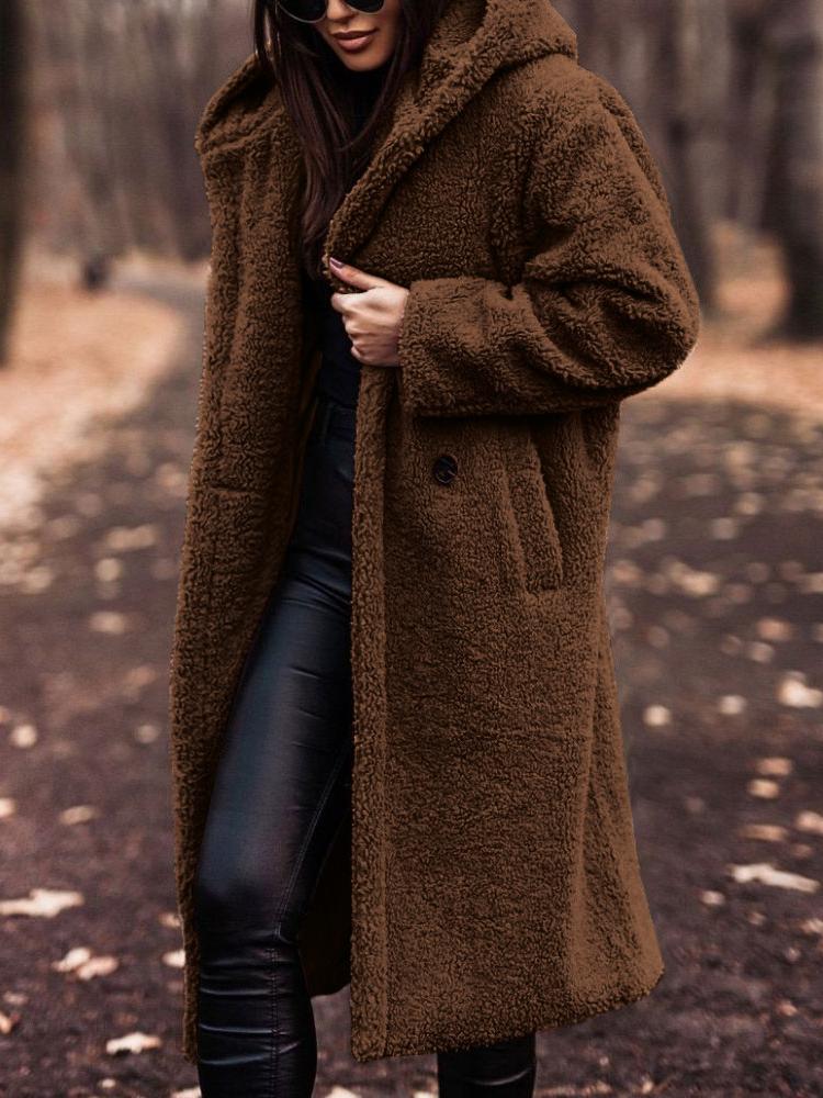 Nancy | Women's Cosy Long Teddy Coat for Winter
